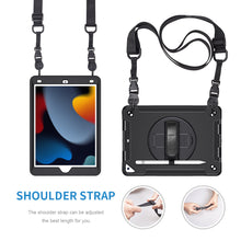 Load image into Gallery viewer, 10.2 iPad case with shoulder strap, pencil holder, screen protector
